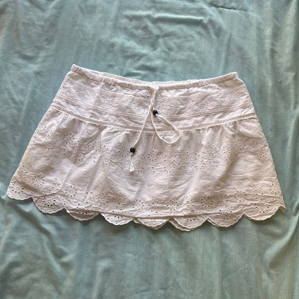 Aerie White Mini Skirt-Vintage
